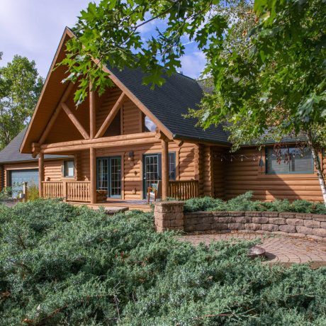 exterior of cabin at Warrens Lodging Vacation Rentals